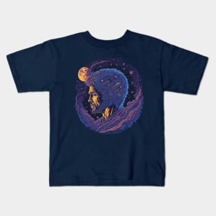 Sad Man at a Night Time Kids T-Shirt